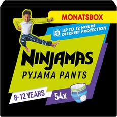 Bild von Ninjamas absorbierende Nachthöschen für Jungs 54 Stück
