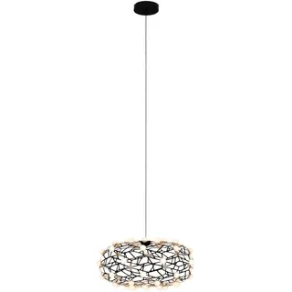 Dieter Knoll Led-Hängeleuchte , Schwarz , Metall, Kunststoff , Ringe , 22.5 mm , rund , F , 150 cm , RoHS, Ce , Lampen & Leuchten, Leuchtenserien
