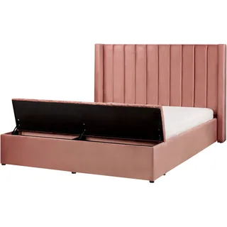 Beliani Polsterbett Rosa 160 x 200 cm