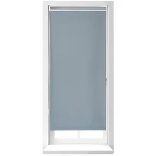 Relaxdays Thermorollo, ohne Bohren, Klemmfix, Kettenzug, 70x220 cm, Stoffbreite 66 cm, blickdichtes Klemmrollo, grau