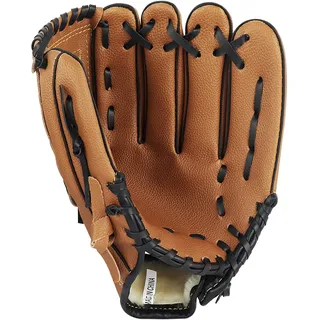 YJZQ Baseball Handschuhe Softball-Handschuh PU Leder Softballhandschuhe Sport Outdoor verdickender Krug Baseball Glove linken SportGlove für Erwachsene und Jugendliche