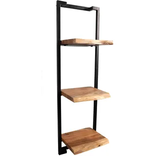 M2 Kollektion Angola 2 - Wandregal 30x100x25cm | Massivholz, Akazie