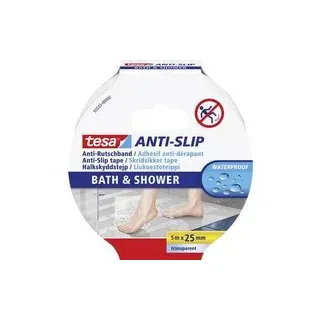 Tesa BATH & SHOWER 55533-00000-11 Anti-Rutschband Transparent (L x B) 5 m x 25 mm 1 St.