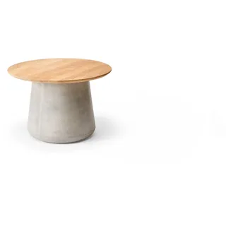 Solpuri Beistelltisch Ø 70 x 45 cm Beton/Teak