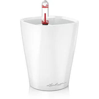 LECHUZA Mini-Deltini Ø 10 x 13 cm Weiß Hochglanz