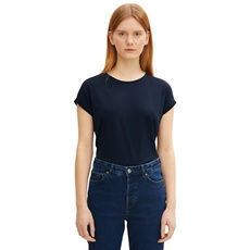 Bild Denim Damen T-Shirt FLUENT Basic Relaxed Fit Blau XL