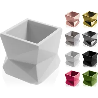 CONCRETTE Blumentopf Blumenkübel Zement-Pflanzkübel Übertopf aus Beton Modern No3 Ø 7,5 cm | 17 Farben