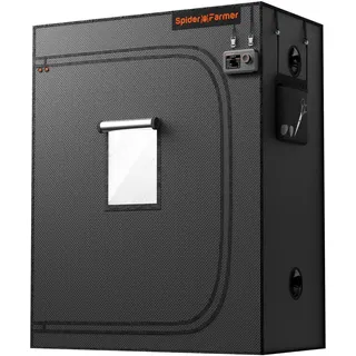 Spider Farmer Growzelt 120x60x150cm für Indoor Lichtdicht und Wasserdicht Anbauzelt Grow Tent Growschrank für Homegrowing Pflanzenzucht Gewächshaus Zuchtzelt für SF2000, G4500, SE4500