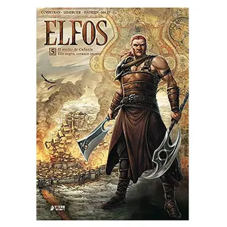 Yermo Ediciones Y Publicaciones Elfos 05 El Asedio De Cadanla/elfo Negro. Corazon Oscuro Comic - Multicolour