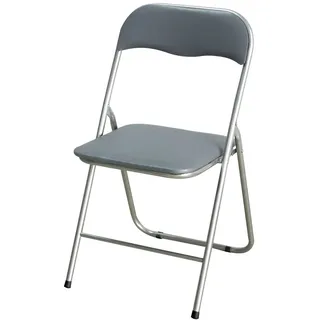 BigBuy Home Gepolsterter Klappstuhl grau (44,5 x 44 x 79 cm)