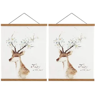 Sanauto Posterleiste Posterschiene Poster, Magnet Magnetische Holz Poster Aufhänger Halter Rahmen Leisten Bild Bilder Bilderleiste Bilderrahmen 50x70 50x100 50x75(50cm, Teak, 2 Packungen)