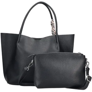 Rieker Shopper Kunstleder Schwarz
