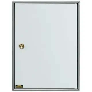 Burg-Wächter Schlüsselschrank zur Wandmontage, 74 Haken, Türanschlag rechts, Stahlblech, 6700/74 R, Dunkelgrau/Hellgrau