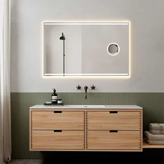 Loevschall »Focus, Spiegel mit Beleuchtung, Integrierter Schminkspiegel« LED licht, Dänisches Design, Lichtspiegel, x5 Vergrößerung