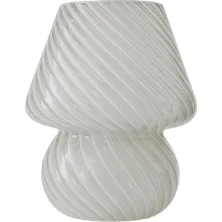 relaxdays Tischlampe Pilz - Weiß