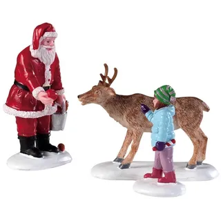 Lemax 92752 - Reindeer Goodies 3er Set - Rentier Leckereien - Kleine Weihnachtsfiguren zum Dekorieren