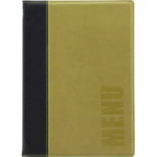 Securit Trendy A5-Speisekartenmappe, 1 doppelseitige Einlage, grün