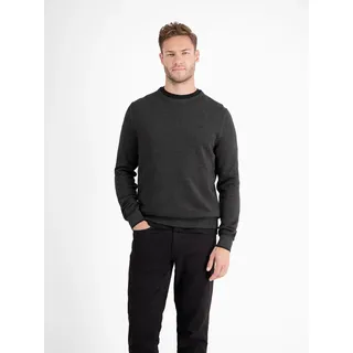 LERROS Strickpullover "Leichter Strickpullover mit schmaler Rippstuktur", schwarz