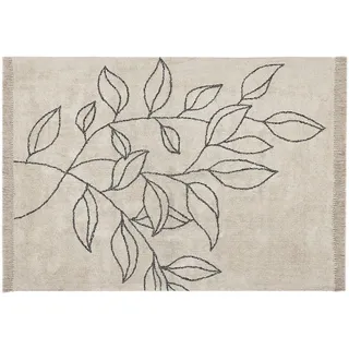 Beliani Kurzflor-Teppich Sazli 230/160 cm , Textil , Floral , Rechteckig , 160x230 cm , Teppiche und Böden, Teppiche, Orientteppiche