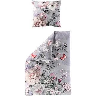 BIERBAUM Bettwäsche »5286« 2 Stk. tlg. Mako-Satin, 100 % Baumwolle, pflegeleicht, lila