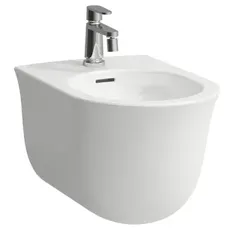 Laufen The New Classic Wandbidet, 1 Hahnloch, mit Überlauf, verdeckte Befestigung, H830851, Farbe: Weiß