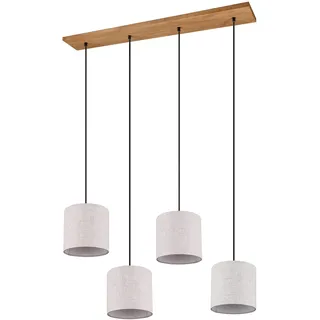 Trio Elmau 4-flg. 100 cm rund beige Holz