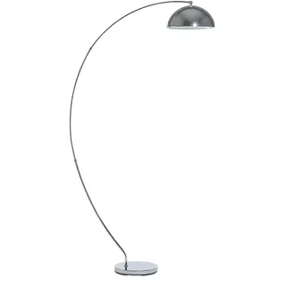 Beliani Kama 100/33/188 cm 188 cm Silber/Schwarz