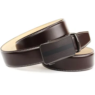 Ledergürtel ANTHONI CROWN, Herren, Gr. 105, braun, Rindsleder, Gürtel Ledergürtel, Perfekte Eleganz in Mocca für Anzüge und Jeans