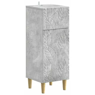 vidaXL Badezimmer Aufbewahrungsschrank DELFT Betongrau 30 x 31 x 80 cm - Grau