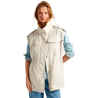 Pepe Jeans Tilda Weste - Mousse White - S