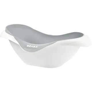 BÉABA - Babywanne - Rutschsicher und Komfortabel - Ergonomisch und Vielseitig - Weiches und Sanftes Material - Stöpsel - Camélé'O - Made in France - Grau, 1 Unité (Lot de 1)