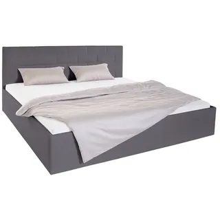Westfalia Schlafkomfort Polsterbett 200 x 200 cm H2 Grau