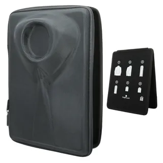 honju Home Hemdentasche für Koffer - Hemden Transport knitterfrei (Business-Hemd Reisetasche mit Falthilfe & Aussparung für den Hemdkragen, Stabiles Hartschalen-Case, Langlebige Reißverschlüsse) grau