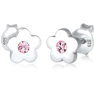 elli by julie & grace Elli Ohrringe Kinder Blumen Symbol mit Kristall in 925 Sterling Silber