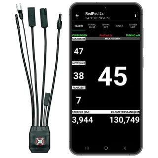 RedPed 2s für Shimano EP8 E-Bike Tuning mit App EP800 eBike (NICHT EP6 EP801)