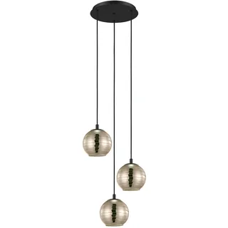 EGLO Lemorieta 3-flg. 44 cm kugelförmig / Schwarz/Gold