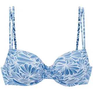 VENICE BEACH Bügel-Bikini-Top Damen blau Gr.38 Cup E