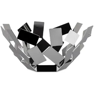 Alessi "La Stanza dello Scirocco", Obstschale, Edelstahl 18/10, 27,3 x 27,3 x 13 cm, MT02
