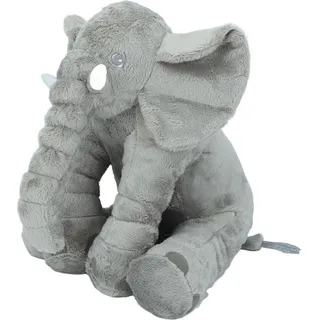 Weiches, lustiges Elefanten-Plüschtier für Kinder, Dekokissen, Zuhause, Schlafzimmer, niedliches Tier, gefüllte Dekoration, Grau