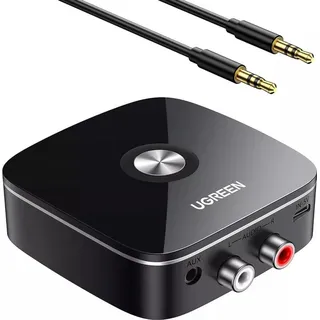 UGREEN Bluetooth-Audioempfänger mit 3,5mm und 2x-RCA-Adapter - Schwarz