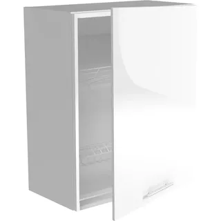 Halmar Oberer, höher Küchenschrank Vento GC-60/72 - Weiss weiss Hochglanz - Weiß
