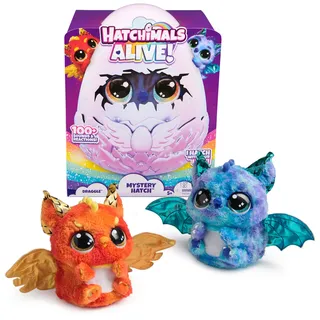 Spin Master Hatchimals Alive Mystery Ei Draggle 25 cm Rosa/Weiß