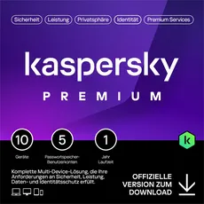 Bild Kaspersky Premium 10 User, 1 Jahr, ESD (multilingual) (Multi-Device) (KL1047GDKFS)