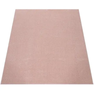 Paco Home Kurzflorteppich 160/160 cm Porto 890 , Rosa , Textil , Quadratisch , 160x160 cm , strapazierfähig, für Fußbodenheizung geeignet , Teppiche und Böden, Teppiche