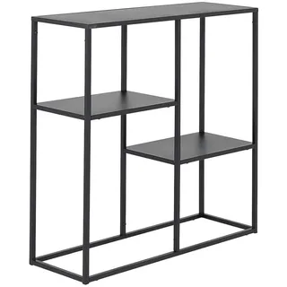[en.casa] Strömstad Konsolentisch 80x80x26 cm schwarz