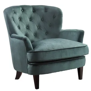 Atlantic Home Collection Sessel LEO Taschenfederkern 82 x 88 x 83 cm Waldgrün