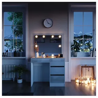 Vicco Schminktisch Sherry mit LED Beleuchtung