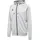 Unisex Hmlmove Grid Cotton Zip Hoodie Hooded Sweatshirt Grey Melange S EU