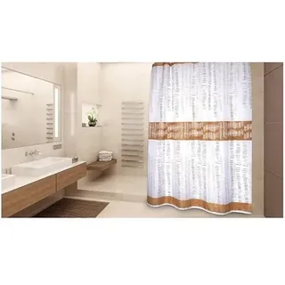 MSV Duschvorhang Premium Ons aus Polyester 180x200cm, Mehrfarbig, 30 x 20 x 15 cm