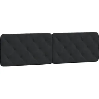 vidaXL Kopfteil-Kissen Schwarz 180 cm Samt - Schwarz